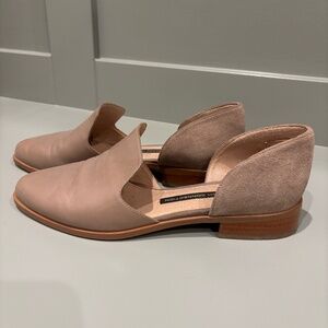 French Connection Leather Flats – Neutral Tan – Size 7.5